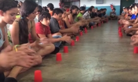 250 collégiens de Taravao enregistrent une cup song en tahitien