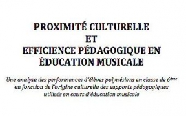 Proximité culturelle et efficience pédagogique en Education Musicale